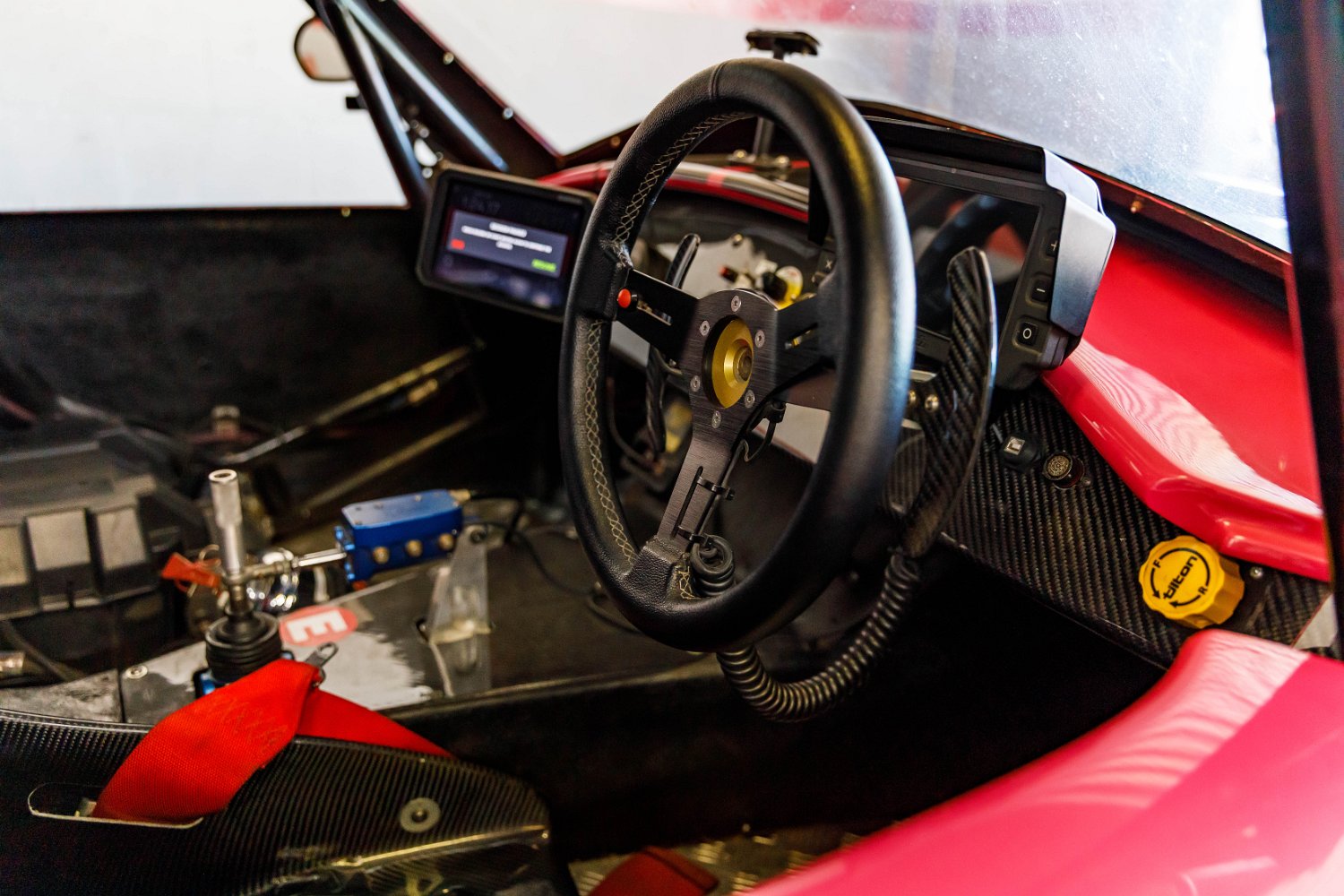 Backdraft Racing Series race car cockpit
