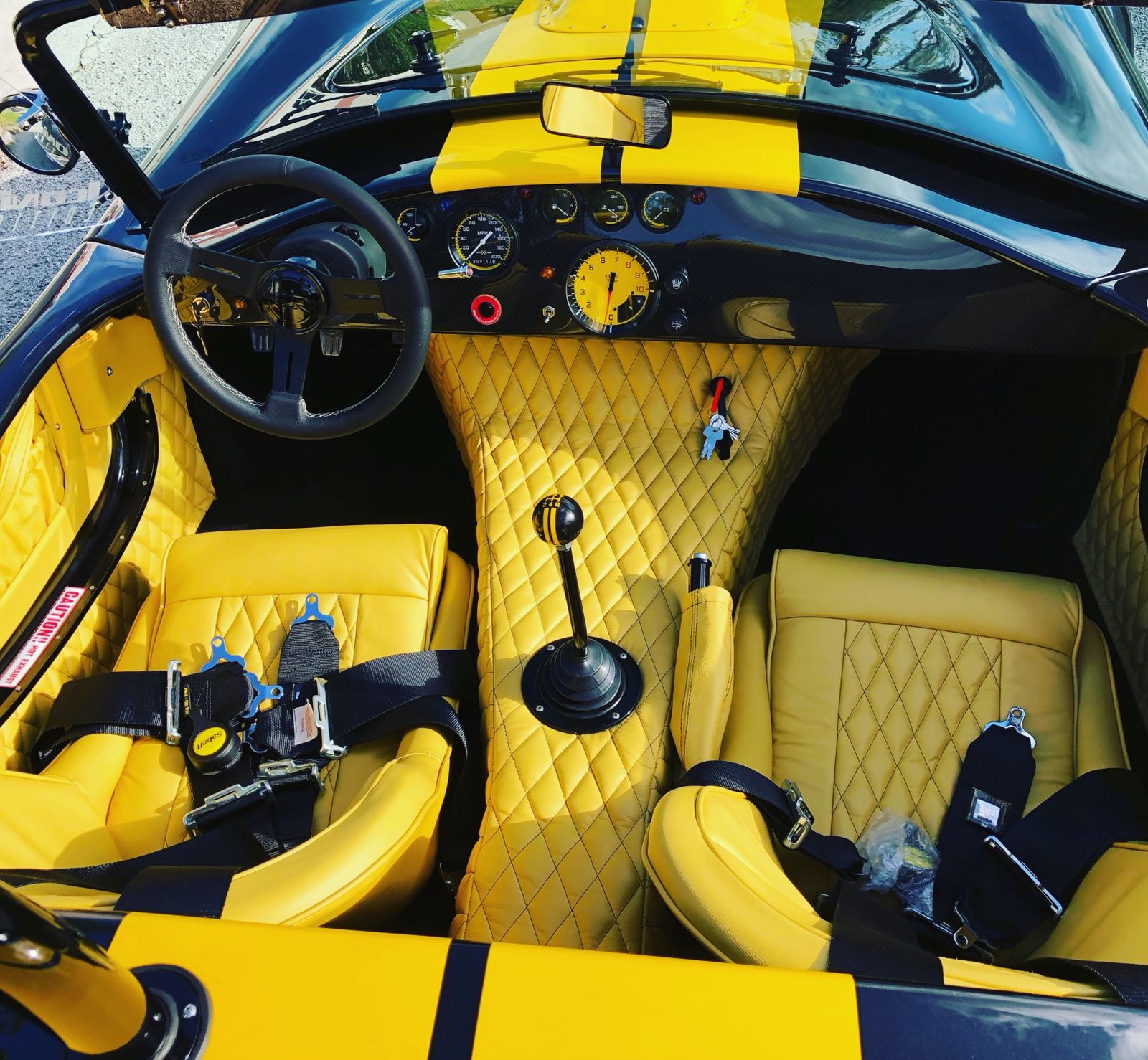 Backdraft interior - yellow and black leather