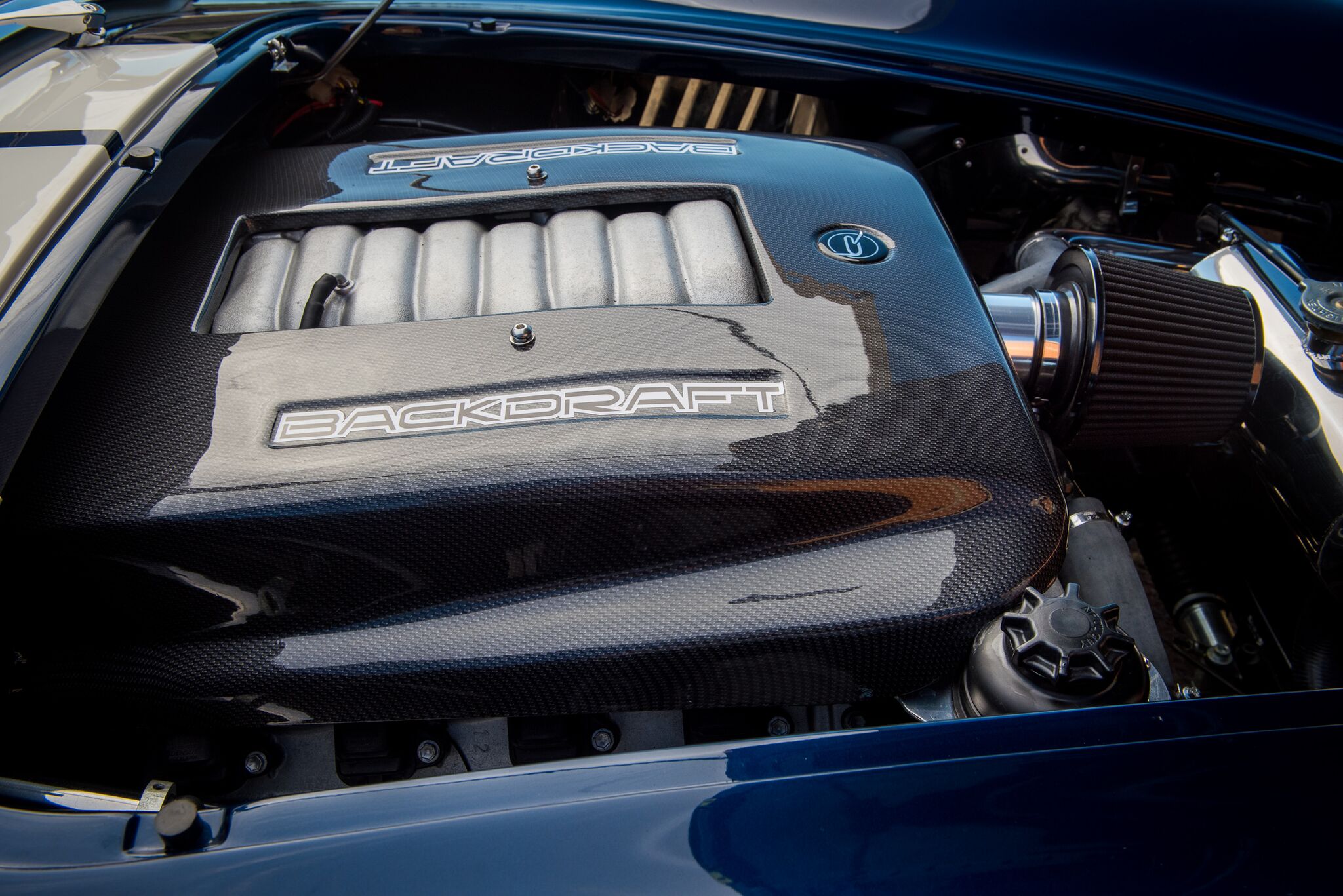 Backdraft carbon fibre engine cover