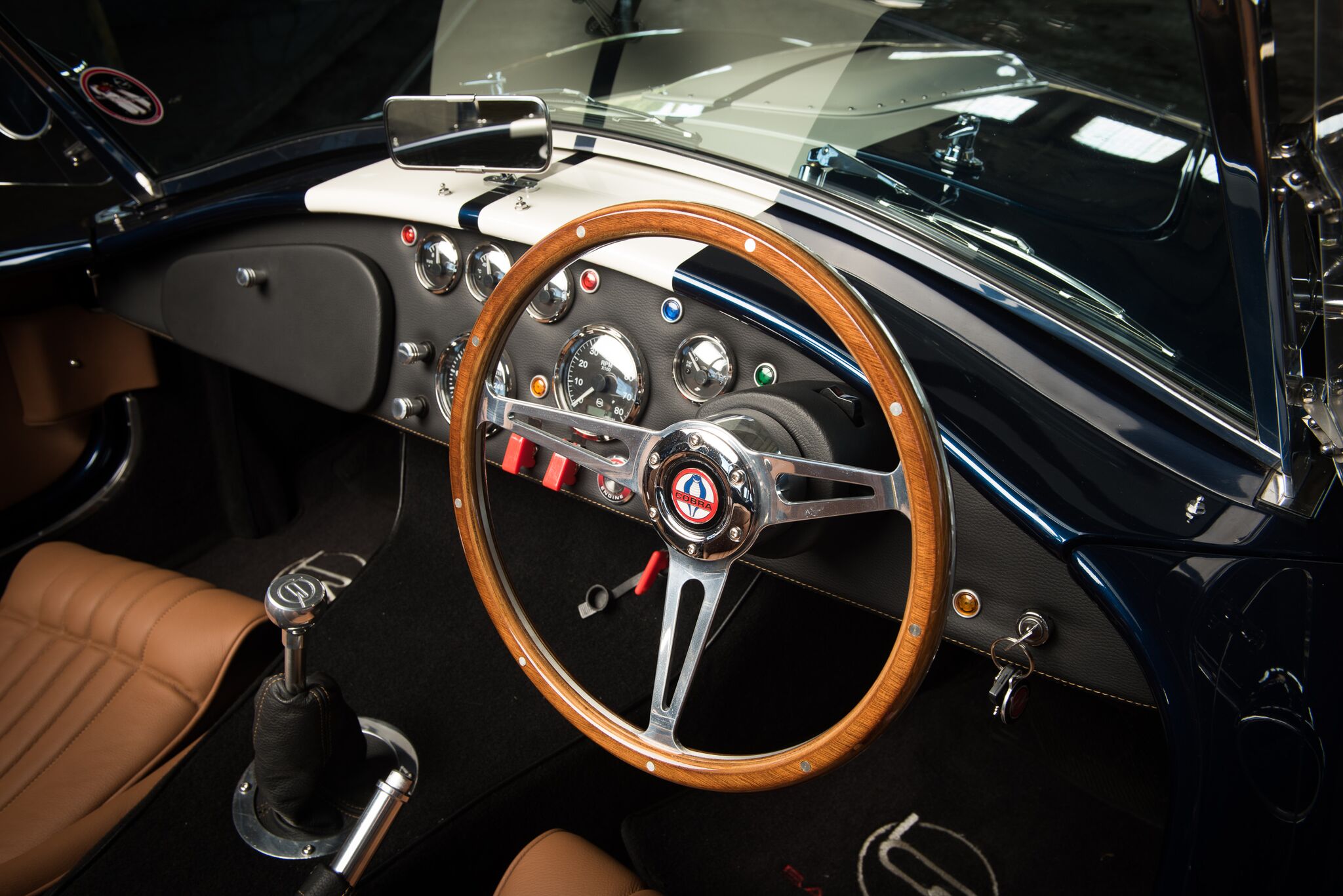 Backdraft interior - wood steering wheel and dash